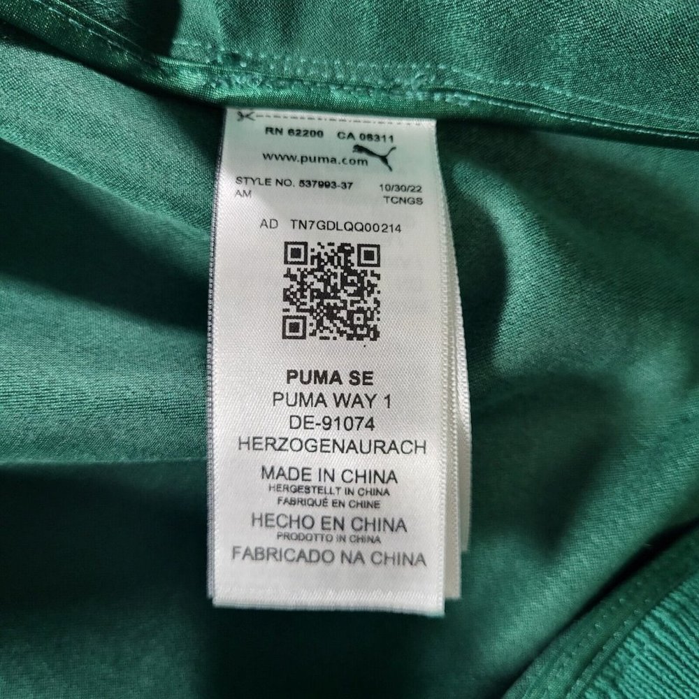 Puma 'macht's mit qualitat' harrington jacket Green Mens Sz Large NWT - Picture 10 of 14